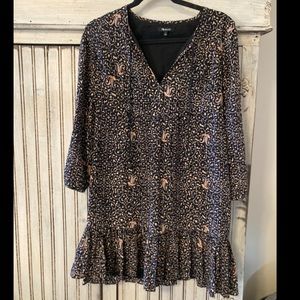 Madewell Silk Fiesta Long Sleeve Paisley Print Dress